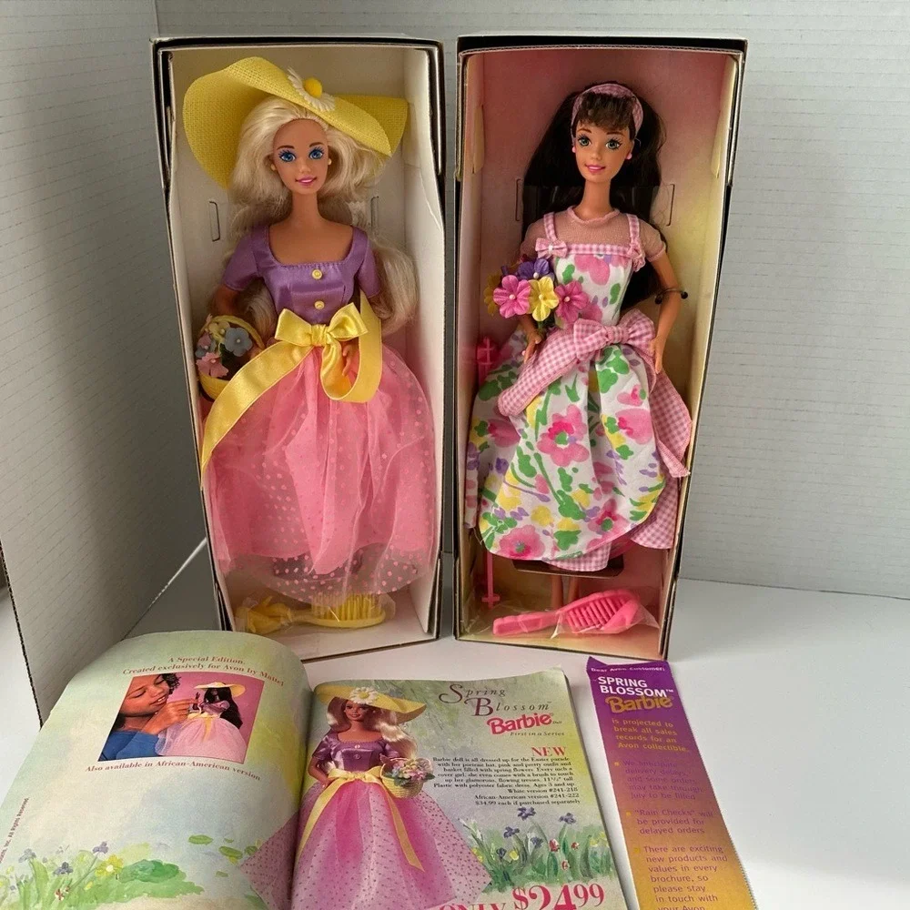 Mattel Barbie Dolls Avon Exclusive Spring Blossom Petals Special Edition NIB 90s